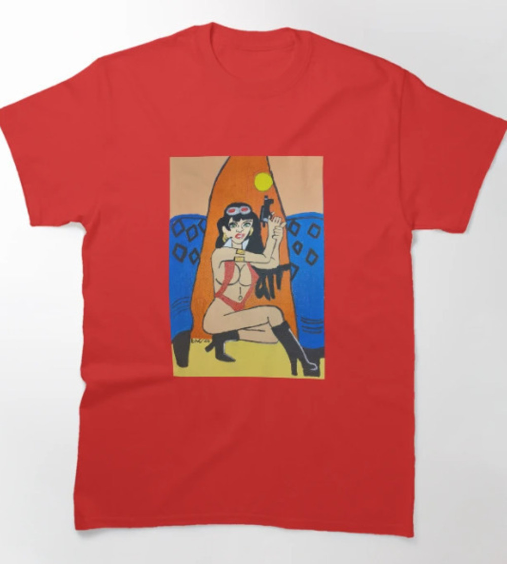 Vampirella Showdown Classic T Shirt Red
